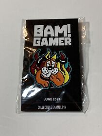 NES Duck Hunt Dog Laughing Flames Enamel Pin EXTREMELY RARE June 2021 Bam Gamer