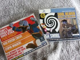 2 x DREAMCAST/ DreamON Mag  CD's : Sega Swirl   Disney Donald Duck quack attack