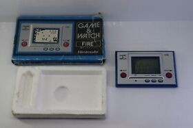 Nintendo Game & Watch Silver Fire RC-04 Made in Japan 1980 Good Condition #1