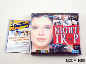 Night Trap Sega MegaCD Japanese Import Sega Mega Drive CD JP Japan US Seller B