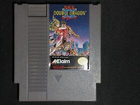 Double Dragon II 2: The Revenge Authentic Nintendo NES NRMT- cart w manual & dc