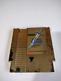 The Legend of Zelda 2 II The Adventure Link Gold Nintendo NES Tested Authentic