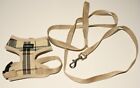SCENEREAL Dog Harness and Leash EXTRA SMALL Plaid Mesh No Pull 6-10lbs