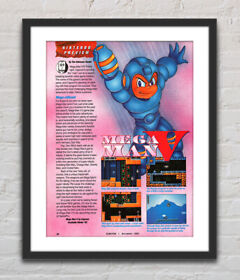 Mega Man V Nintendo NES Glossy Preview Poster Unframed G1885