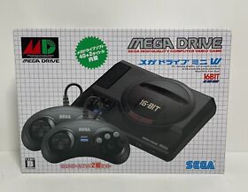 Sega MEGA DRIVE MD Mini with 2 Gamepad 6 Button Controllers, Japan model, NEW