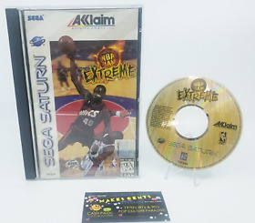 NBA Jam Extreme (Sega Saturn, Acclaim 1996) Complete CIB w/ Manual - NICE!