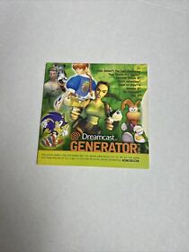 Generator Vol. 2 (Sega Dreamcast) Disc And Original Sleeve - Scratch-Free