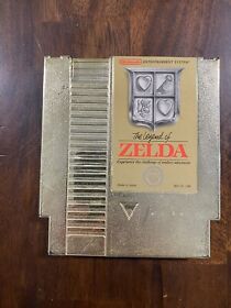 Nintendo NES Legend Of Zelda Gold Video Game Cartridge As Is Untested Fair Shape