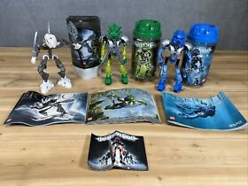 Lego Bionicle Lot of Complete Builds w/ Manuals Rahkshi & Nuva 8567 8570 8588