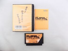 Like New Boxed Nintendo Famicom Flipull An Exciting Cube Game - Inc Manual Ja...
