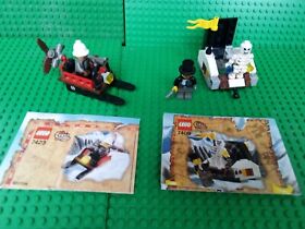 LEGO Adventurers: Secret of the Tomb (7409) and Mountain Sleigh (7423) COMPLETE