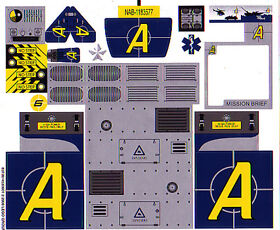 LEGO 8635 - AGENTS - Mission 6: Mobile Command Center STICKER SHEET - SHEET #1