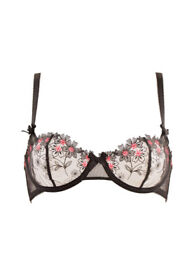 L'AGENT BY AGENT PROVOCATEUR Womens Bra Floral Printed Black Size 32B 
