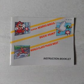Nintendo NES Manual Only Super Mario Bros./ Duck Hunt/ World Class Track Meet