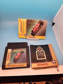 Super Sprint Nintendo NES 1989 Bundle Game, Manual and Tengen Holder