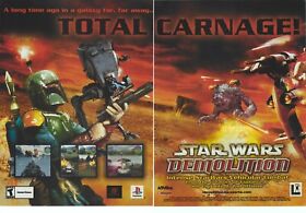 Star Wars: Demolition Print Ad/Poster Art Playstation PS1 Sega Dreamcast (C)