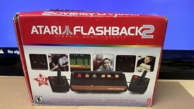 Atari Flashback 2 Classic Retro Game Console Controller TV Plug & Play Tested
