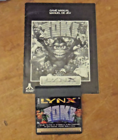 TOKI Atari Lynx Cartridge and Manual NO BOX