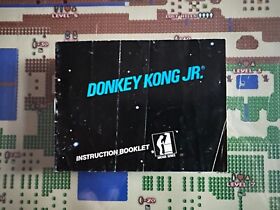 NES Nintendo Donkey Kong Jr. Manual Only Black Box Title GENUINE No Game or Box