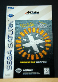 REVOLUTION X Manual Only (SEGA SATURN) NTSC-U/C