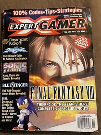 Expert Gamer Magazine FF 8- Dreamcast Kickoff!  Issue 64 October 1999-Wow!