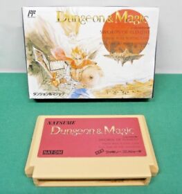 NES -- DUNGEON and MAGIC -- Fake boxed. Famicom. Japan Game. 10624