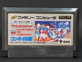 Transformers Mystery of Convoy Nintendo Famicom Takara 1986 Japanese US SELLER