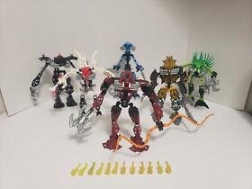All 6 Lego Bionicle BARRAKI (8916-8921) 100% Complete with Squid Ammo 