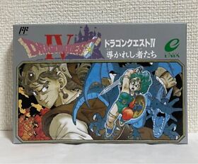 ENIX Dragon Quest Ⅳ 4 Nintendo Famicom NES 1990 Vintage Retro Video Game Japan