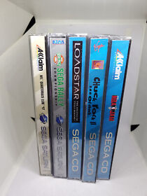 Lot of Sega CD Sega Saturn Cases Manuals Damaged