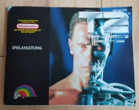 Nintendo NES Spielanleitung T2 Terminator 2 Judgment day NES-62-FRG