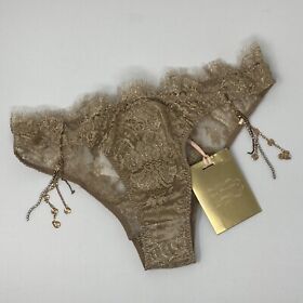 Agent Provocateur Gayle SOIREE Gold Brief AP4 Large NWT $560