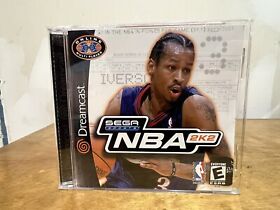 NBA 2K2 (Sega Dreamcast, 2001) CASE AND MANUAL ONLY ****NO GAME DISC***