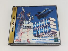 Sega Saturn - Sonic Wings Special (Disks, Spine, Manual, Registration) - Import