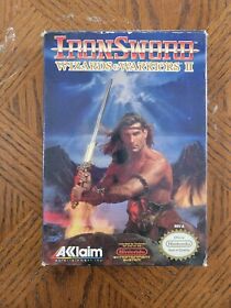 IronSword: Wizards & Warriors II (Nintendo Entertainment System, 1989) en caja 