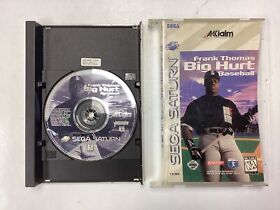 Frank Thomas Big Hurt Baseball- Sega Saturn Box and Game no Manual TESTED