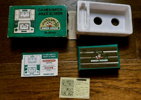 Vintage  Nintendo G&W GREENHOUSE Good Working Characters Boxed W/Accessories 