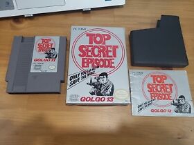 Golgo 13: Top Secret Episode (NES, 1988) Complete CIB No Foam 