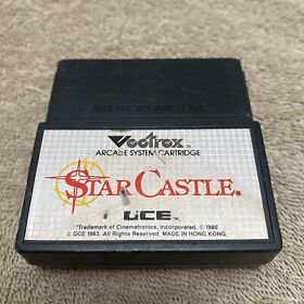 Vintage STAR CASTLE Vectrex Video Game Cartridge Only Rare HtF 
