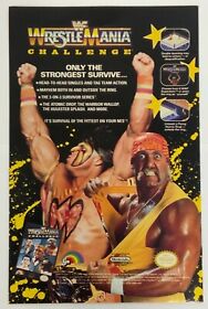 WWF Wrestlemania Challenge Nintendo NES Hulk Hogan Print Advertisement Ad 1990