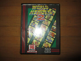 WORLD HEROES 2 NEO GEO AES COMPLETE CIB ENGLISH EURO VERSION AUTHENTIC SNK