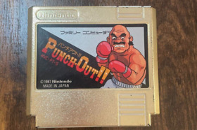 Nintendo Famicom PUNCH OUT GOLD Cartridge Only Operation has been confirmed Used