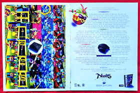 RARE! 1996 NIGHT INTO DREAMS Sega Saturn Video Game = 2pg Trade Print AD 16 x 11