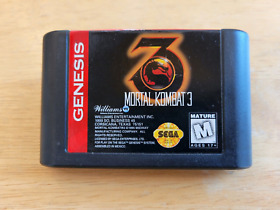 Sega Genesis - Mortal Kombat 3 (Tested & Guaranteed) MK Fighter Video Game