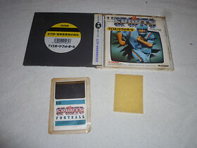 JAPAN IMPORT PC ENGINE HU CARD GAME COMPLETE CASE & W MANUAL TV SPORTS FOOTBALL 
