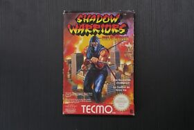 Boite vide Shadow Warriors Nintendo NES PAL FRA