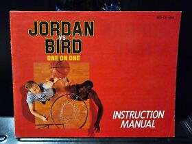 Jordan vs Bird One on One Nintendo NES Manual Instruction Booklet Only
