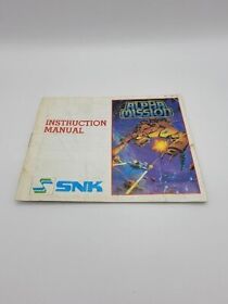 Alpha Mission Instruction Manual Booklet Only NES Nintendo