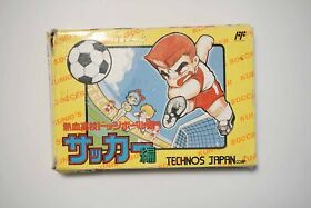 Famicom Nekketsu Koukou Dodgeball-bu Soccer-hen Japan FC game US Seller