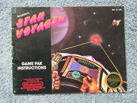 STAR VOYAGER Instruction Manual - No Game NES Nintendo